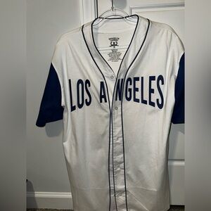 Brooklyn Laundry White and Blue Men's Jersey